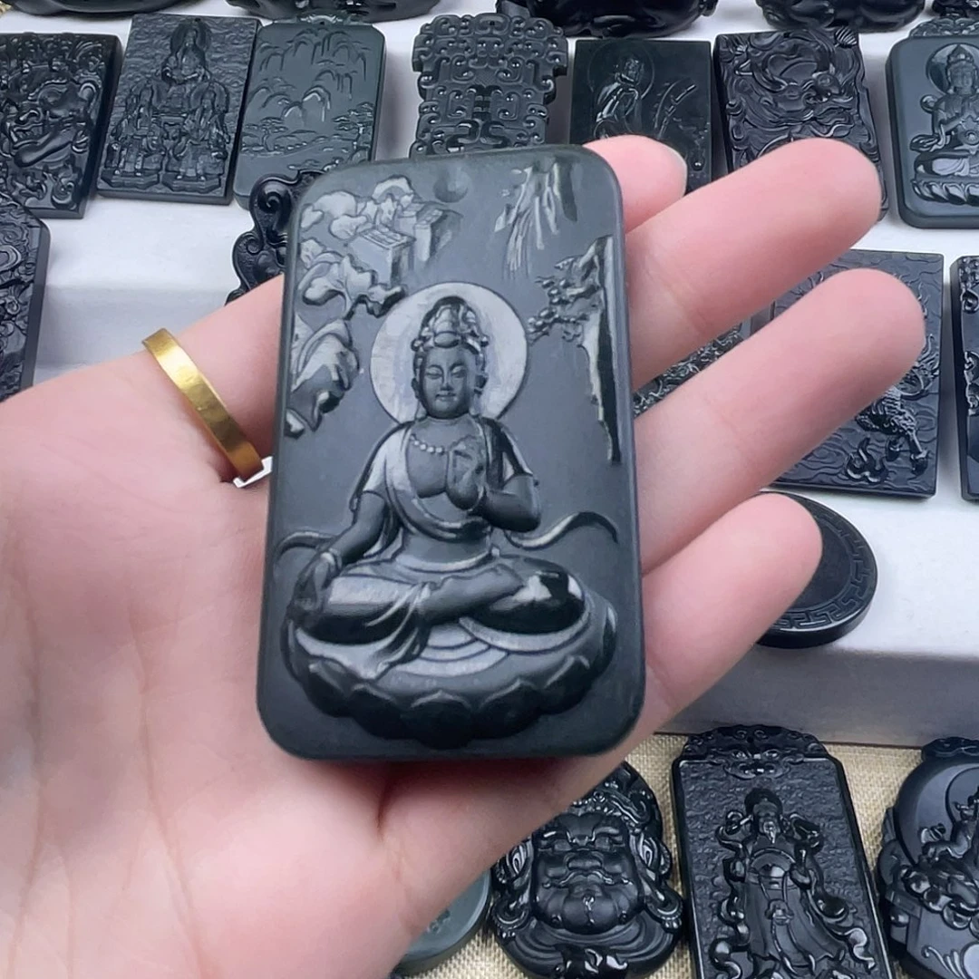 ****神和田玉（青玉）未镶嵌颈饰