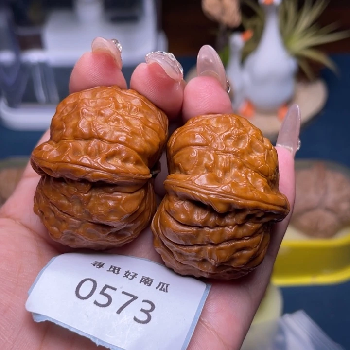 半***.把件文玩核桃南瓜墩44-0573