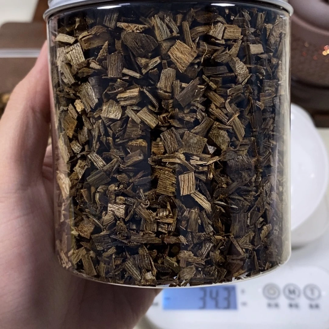 礼***！沉香碎屑沉香乌身圆叶薄片115克
