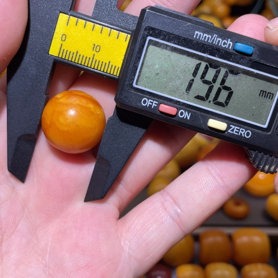 琥珀未镶嵌裸石苹果珠