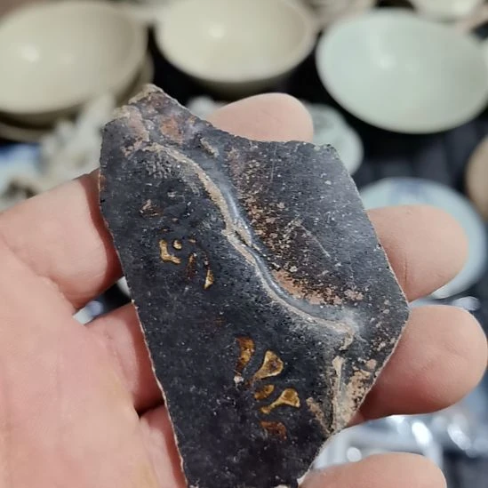 瓷片青花影青杯垫学习标本