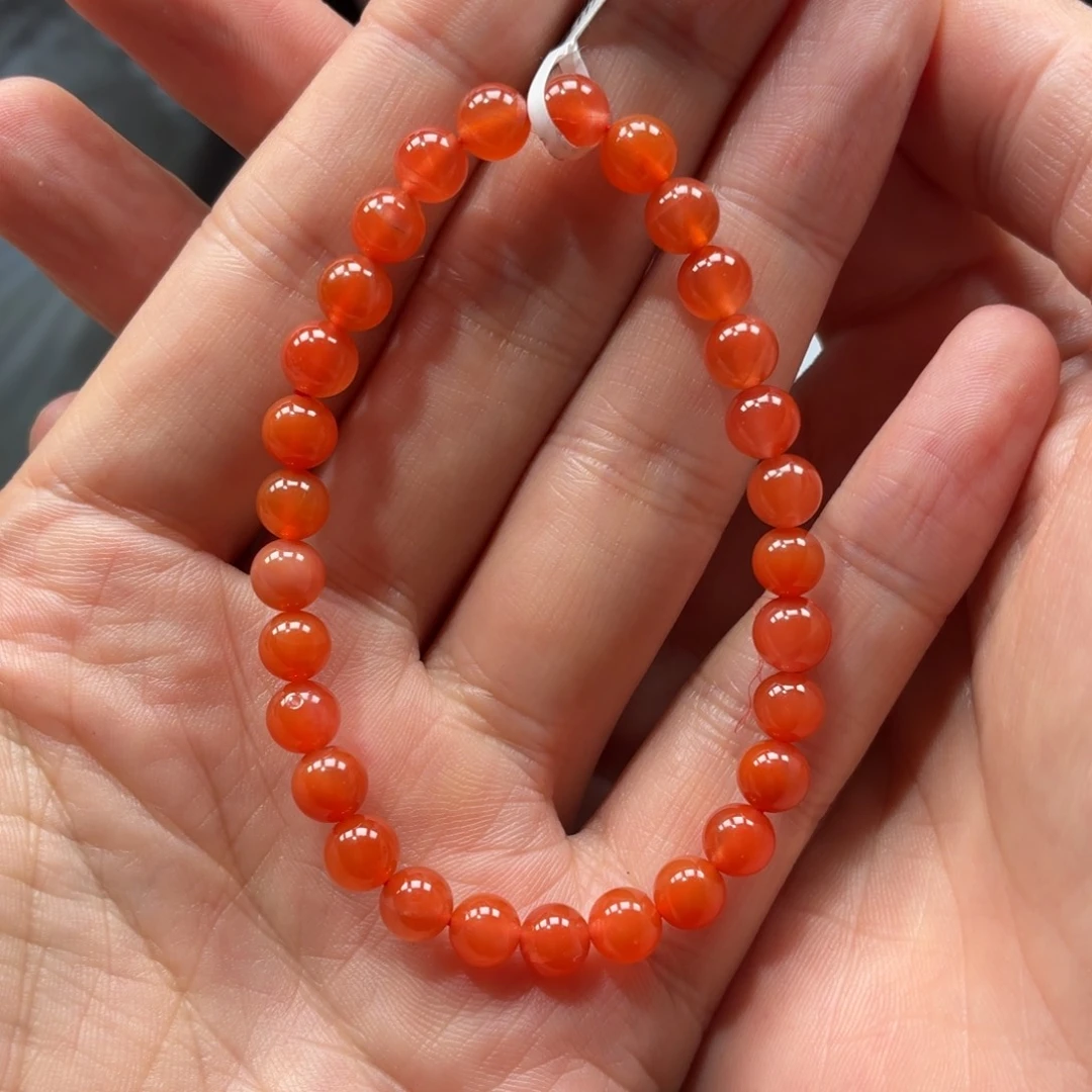 南红玛瑙未镶嵌手串原矿保山三眼井南红手串卡6