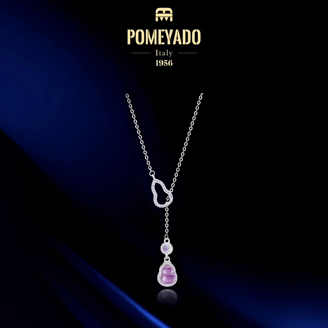 坠链均925银【紫月葫芦】Pomeyado轻奢福禄双全项F2101