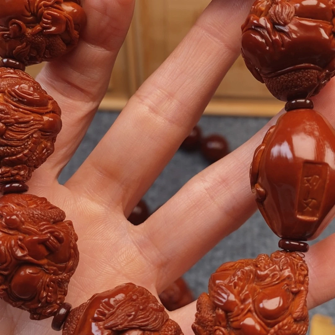 ****✪橄榄核手串/手链龙达摩