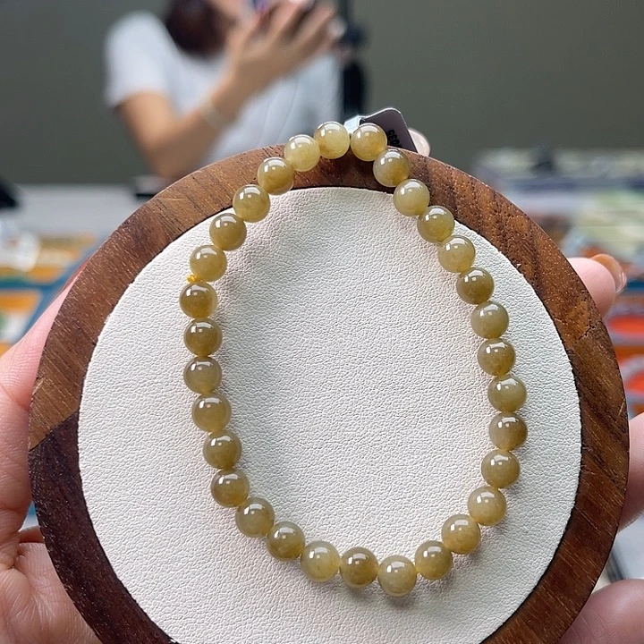 和田玉未镶嵌手串A10卡6