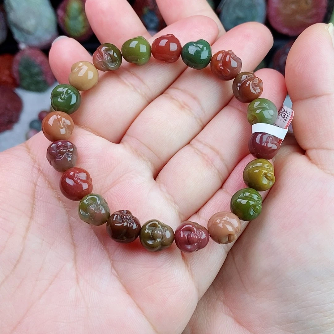 未镶嵌石英质玉（盐源）珠宝半成品菱*