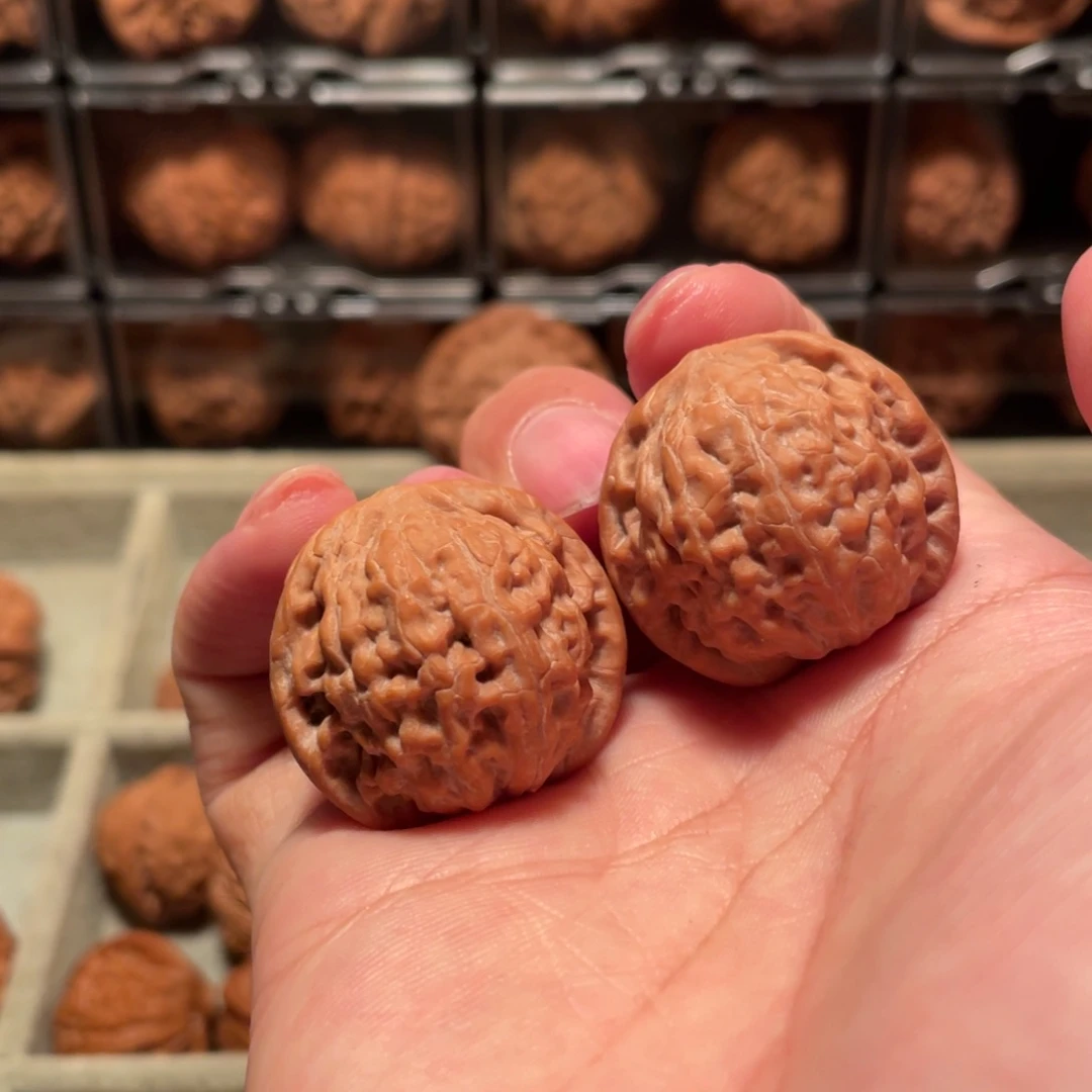 F***硕文玩核桃把件31小莲花