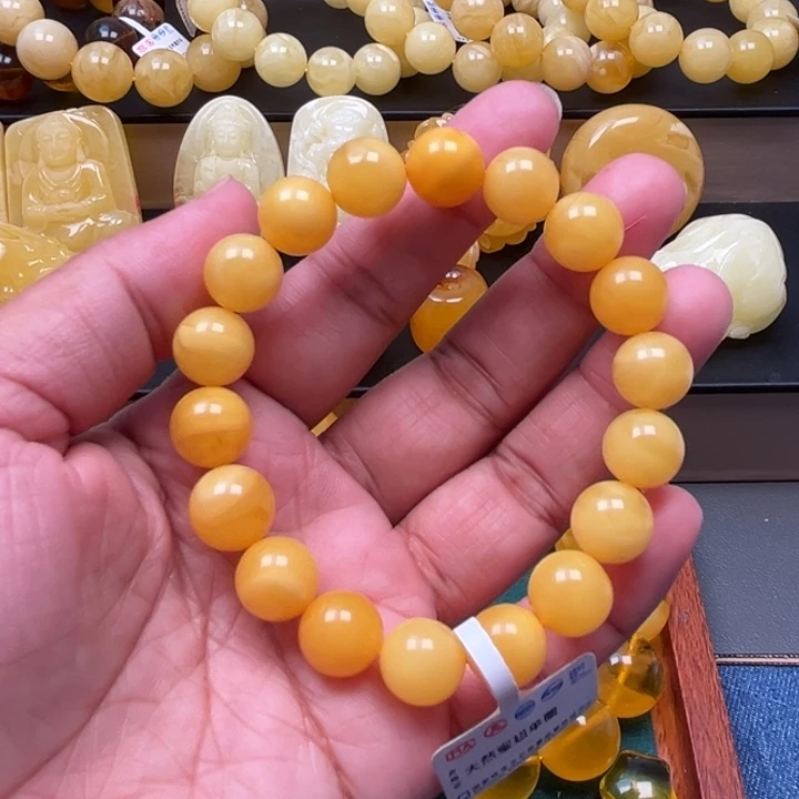 琥珀未镶嵌珠宝奇石M287号10.8+杨枝甘露