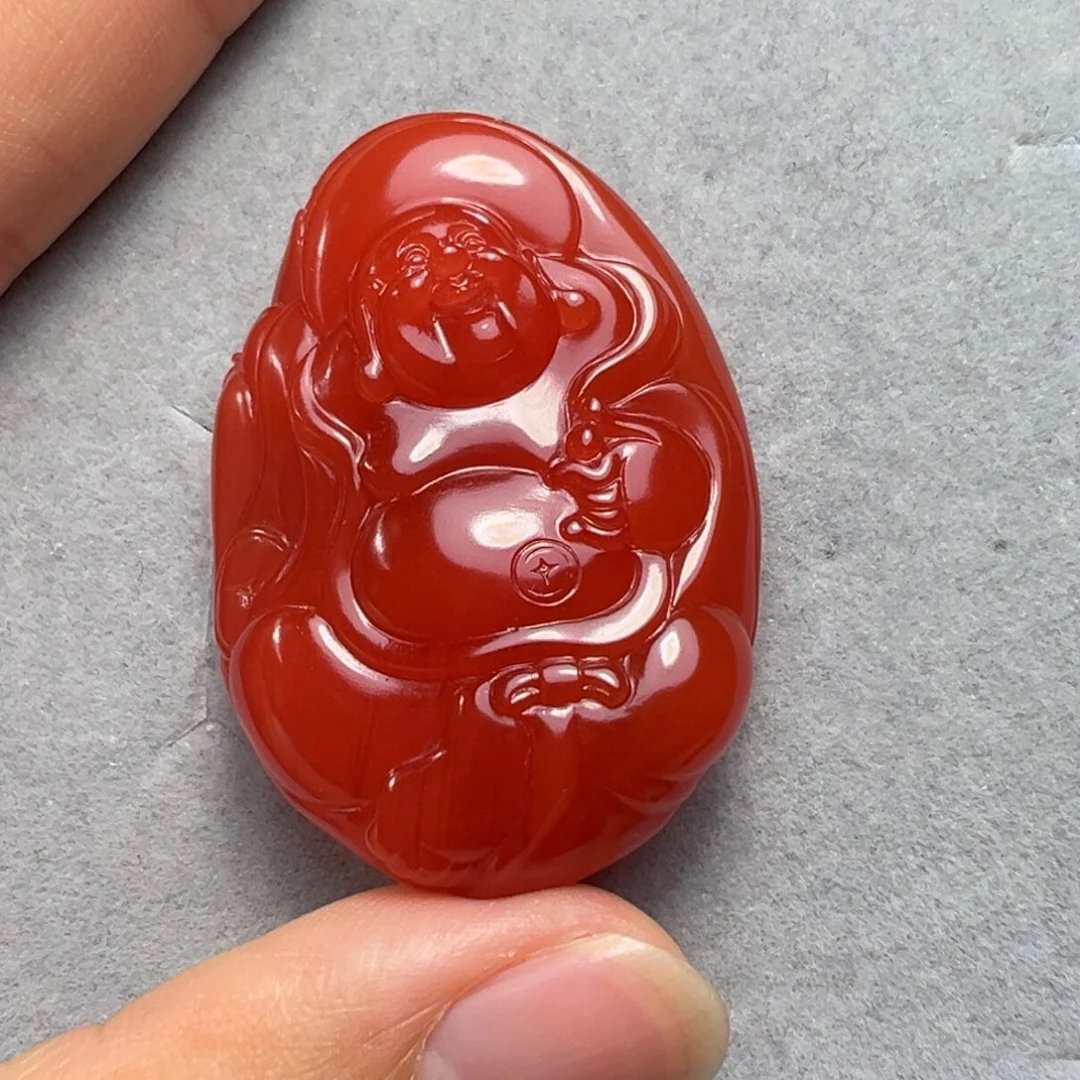 南红玛瑙吊坠未镶嵌