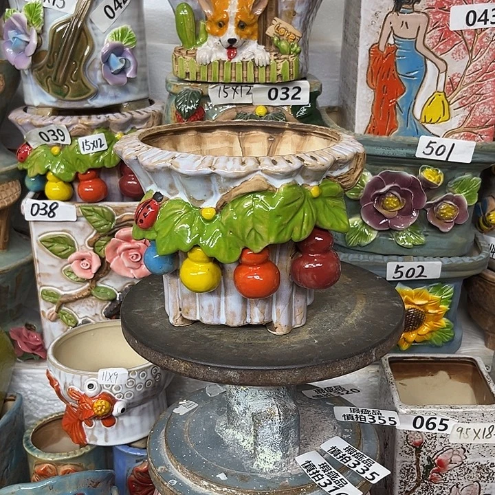 粗陶材质多肉花盆