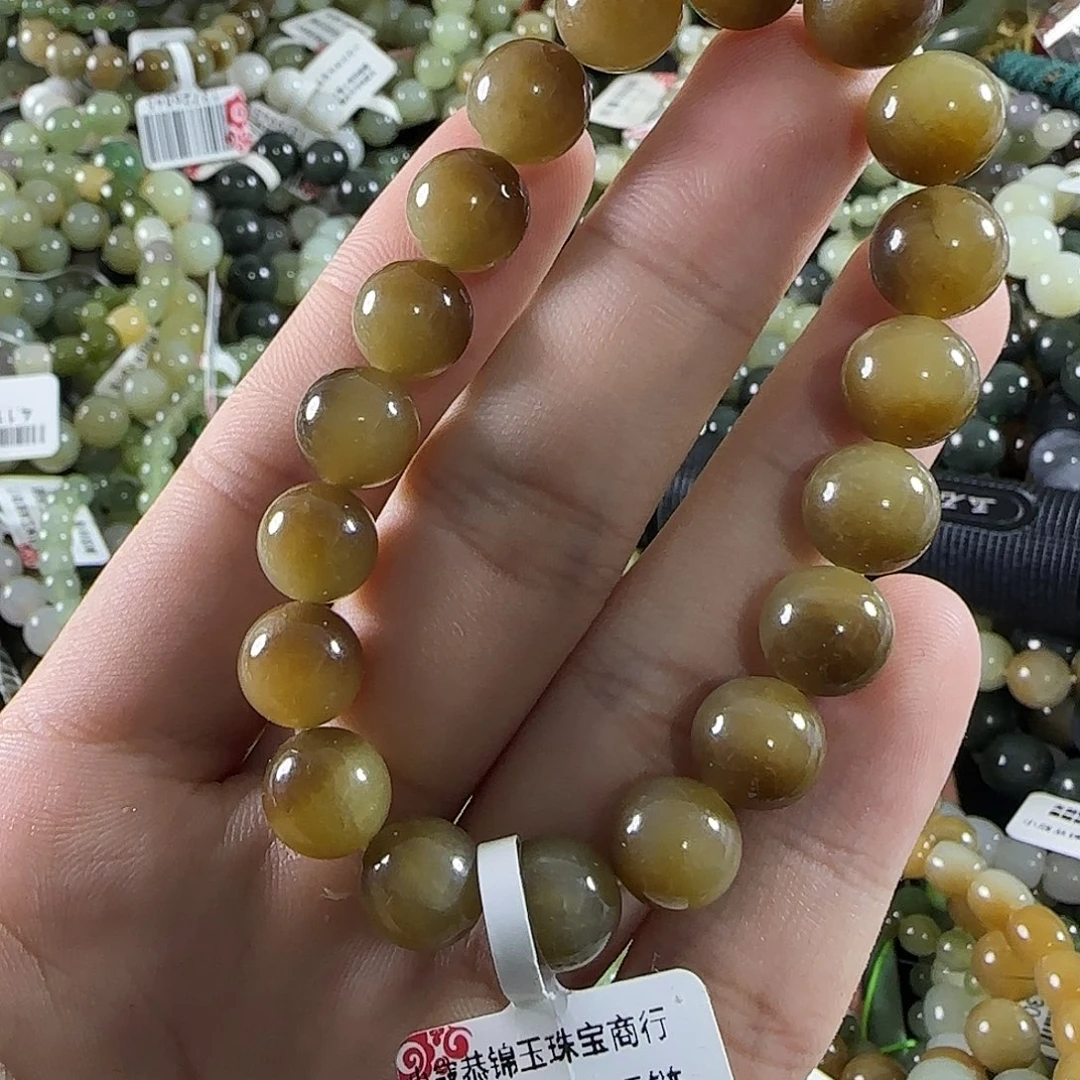 和田玉未镶嵌手链96