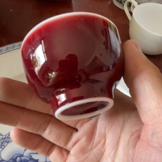 瓷片陶瓷陶瓷手工胎红叶