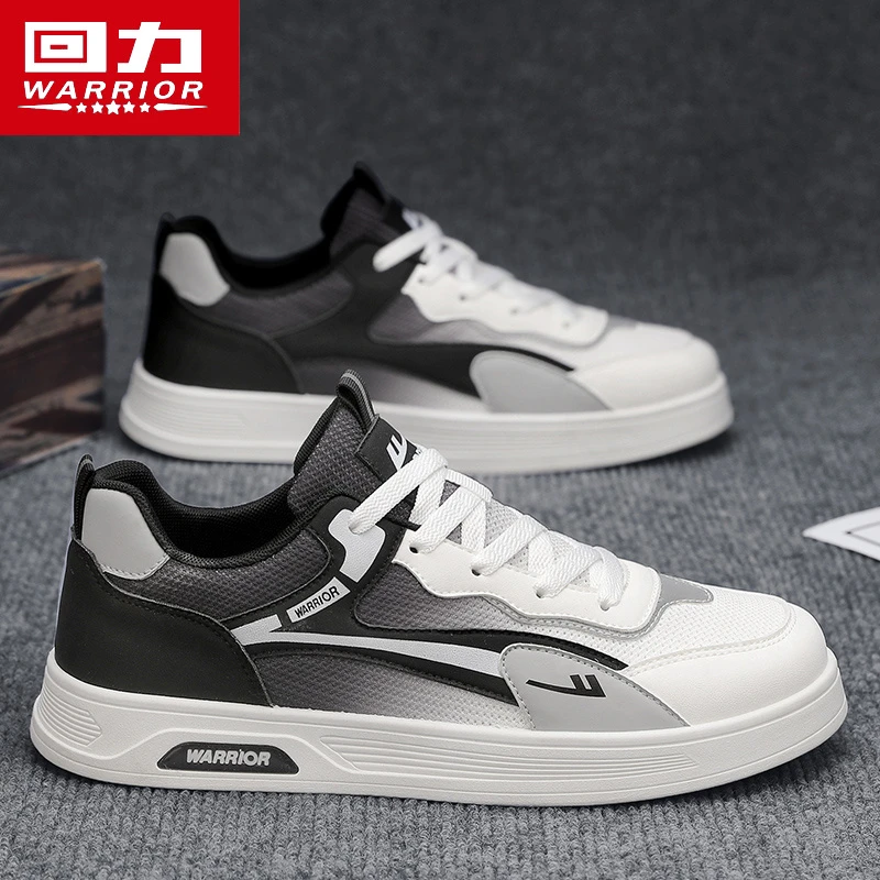 回力鞋子秋季爆款拼色潮流平底舒适透气低帮板鞋男百搭时尚休闲鞋