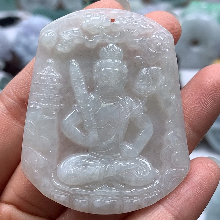 翡翠未镶嵌颈饰虚空藏福利