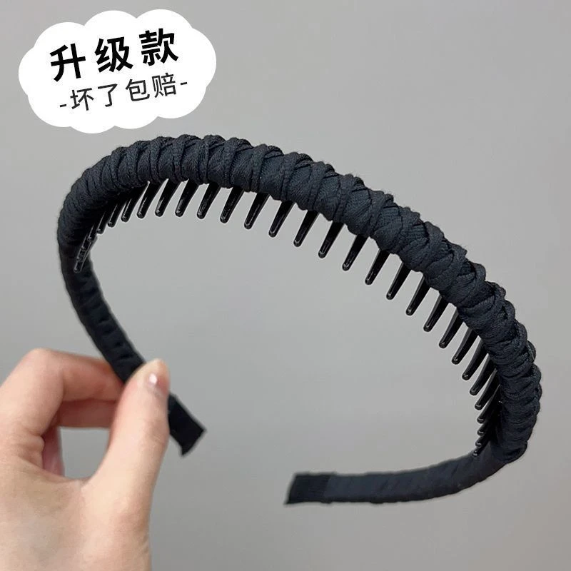 发箍女2025新款洗脸专用碎发卡子压发夹带齿防滑头箍简易纯色发箍