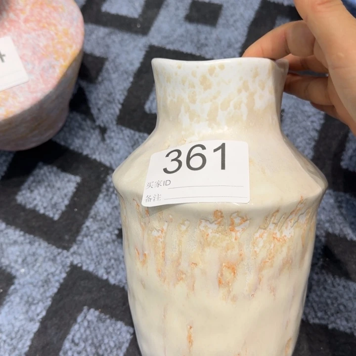 瓷片景德镇高温花器编码361高23口7默认无孔