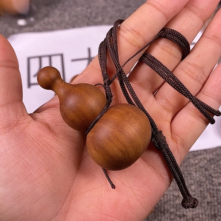 檀香木手串/手链老山檀香黑肉大葫芦6公分