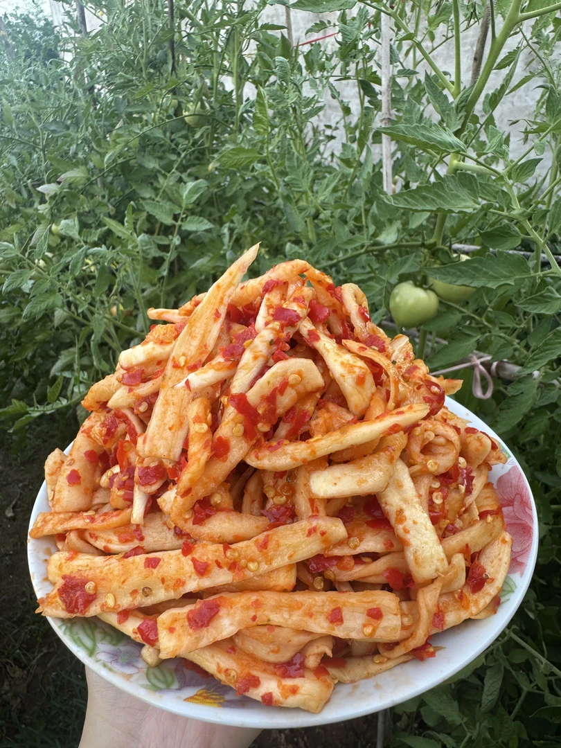 江西农家自制无油无糖坛香嘎嘣脆即食开胃下饭菜辣萝卜条500g/瓶