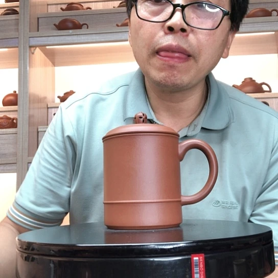 紫泥茶杯圆线杯容量400