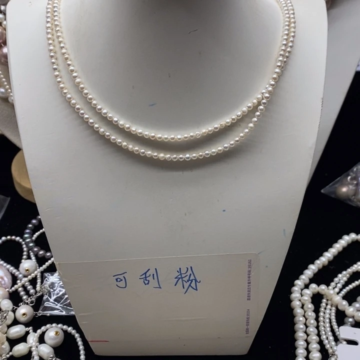 颈饰淡水珍珠银S925镶嵌