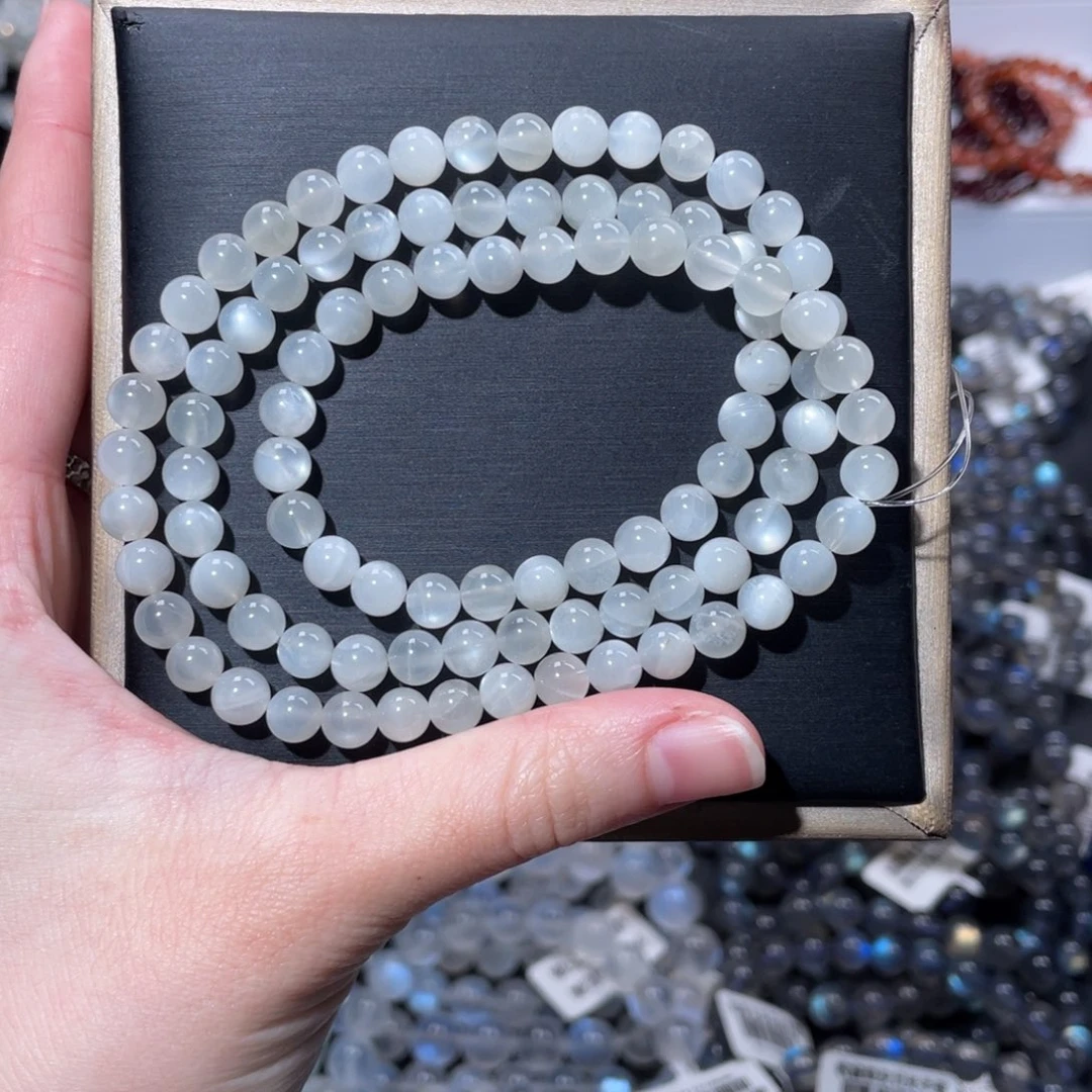 长石未镶嵌手链多圈白月光6m+