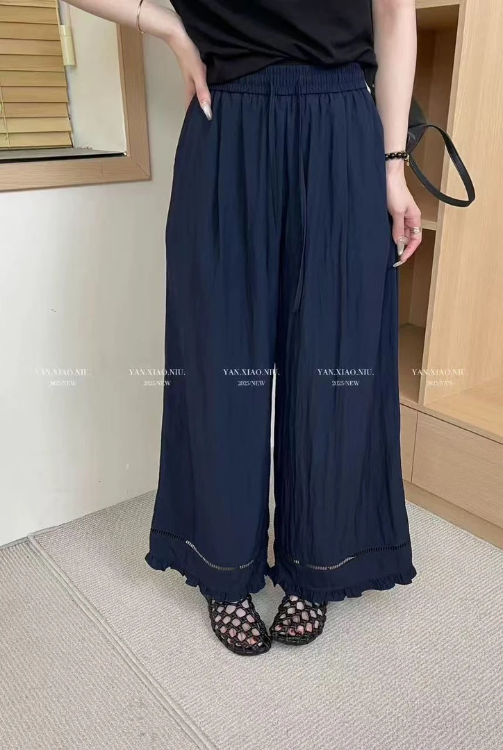 夏季韩版阔腿裤薄款休闲裤宽松夏款辣妹风轻熟风