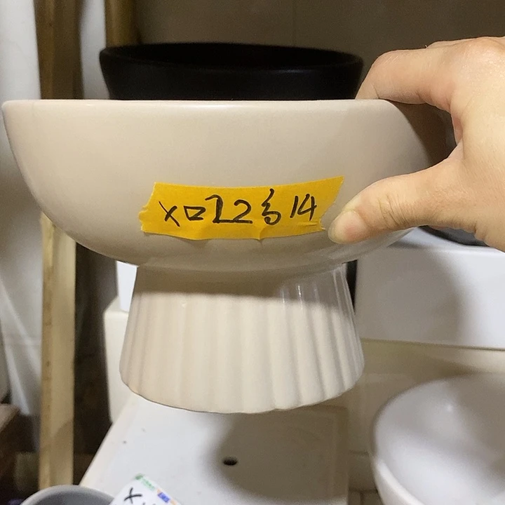 摆件陶盆有孔 微瑕介意勿拍