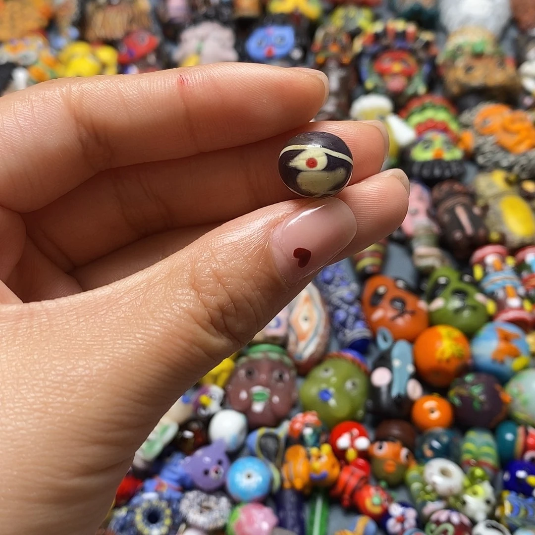 琉璃颈饰印度尼西亚鸟珠