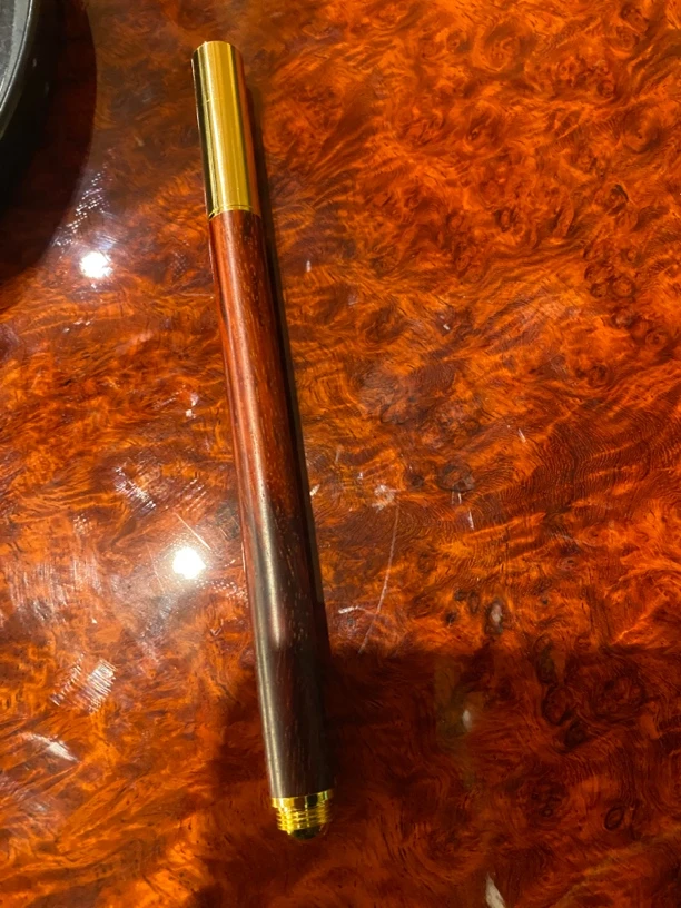 印度小叶紫檀签字笔黑黄铜签名笔礼品商务办公中性笔个性定制