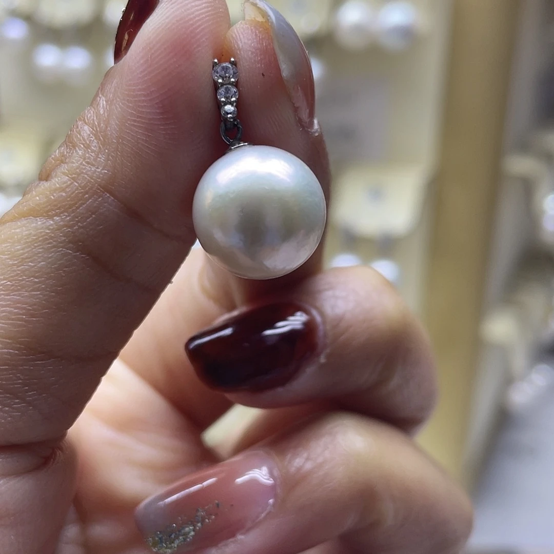 颈饰淡水珍珠银S925镶嵌