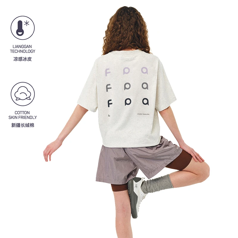FPA长绒棉短袖凉感透气宽松圆领T恤男士夏季潮流情侣款休闲半袖