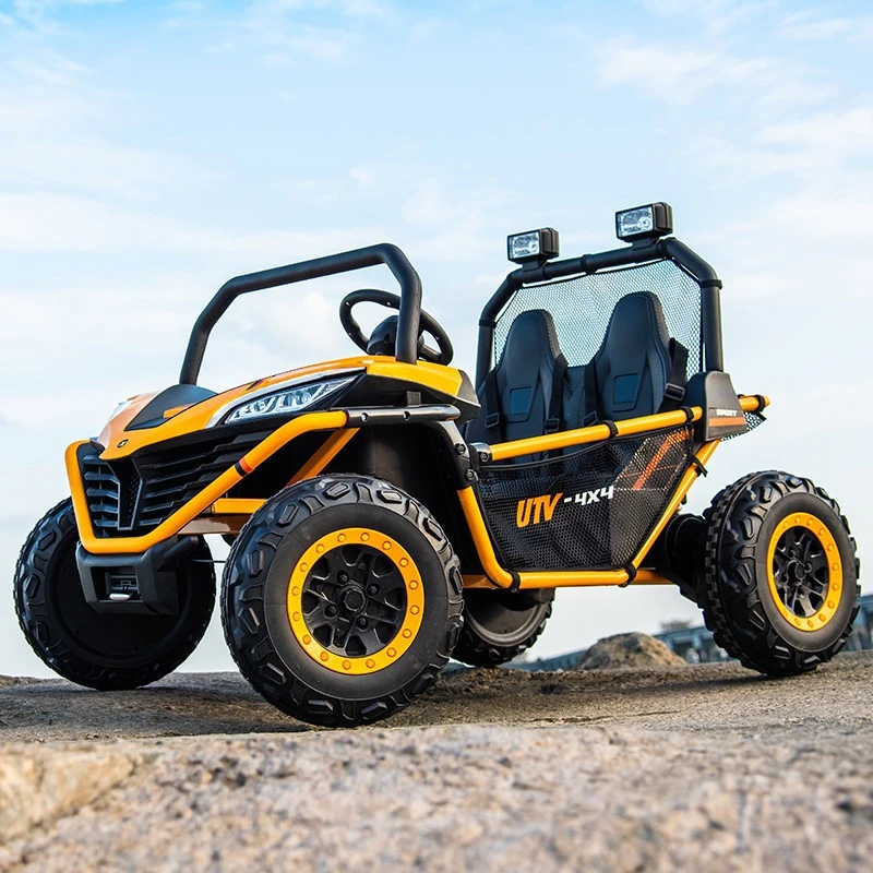 超大号双人座儿童越野车四轮汽车小孩男女宝宝可坐大人玩具遥控车