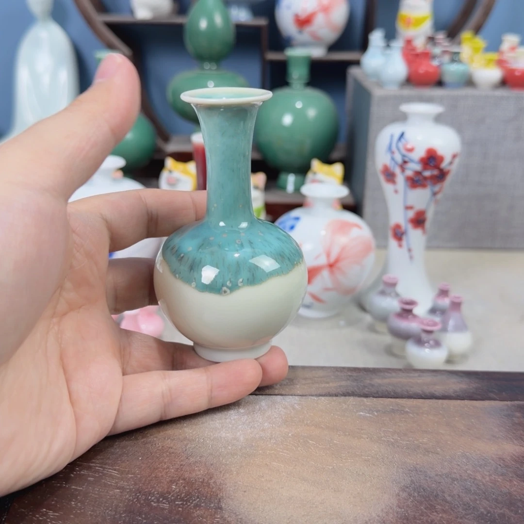 陶瓷手工小花器摆件