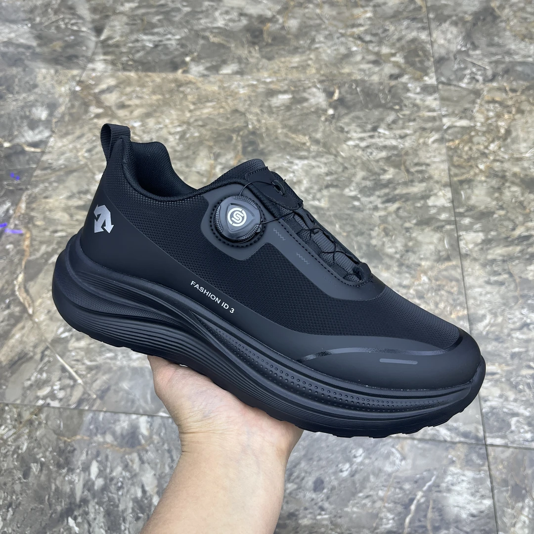 【单鞋棉鞋】新款旋转纽扣男鞋厚底黑色鞋百搭男士鞋户外休闲健步鞋