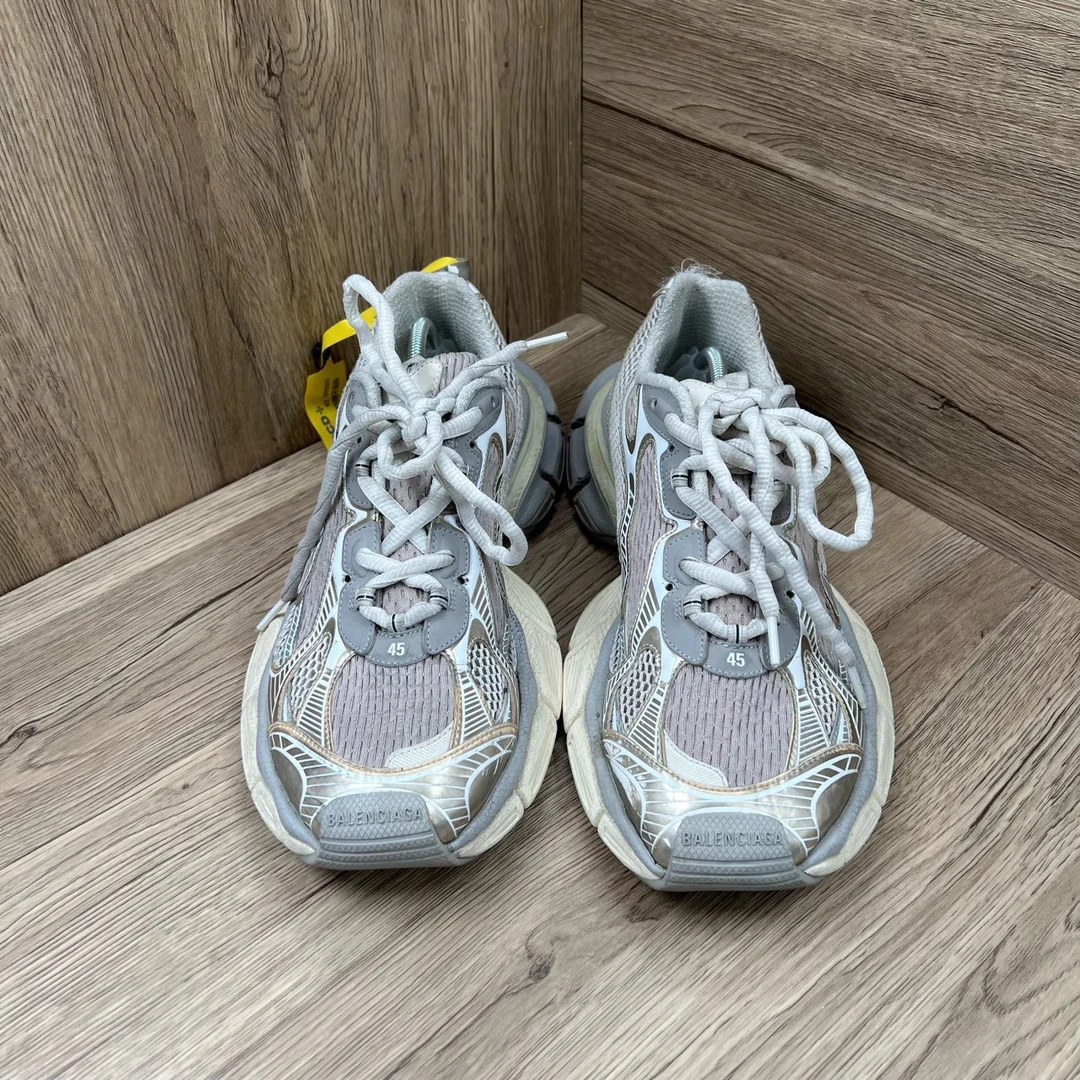 95新 Balenciaga/巴黎世家 3xl 灰银老爹鞋 45码/95新/无配件