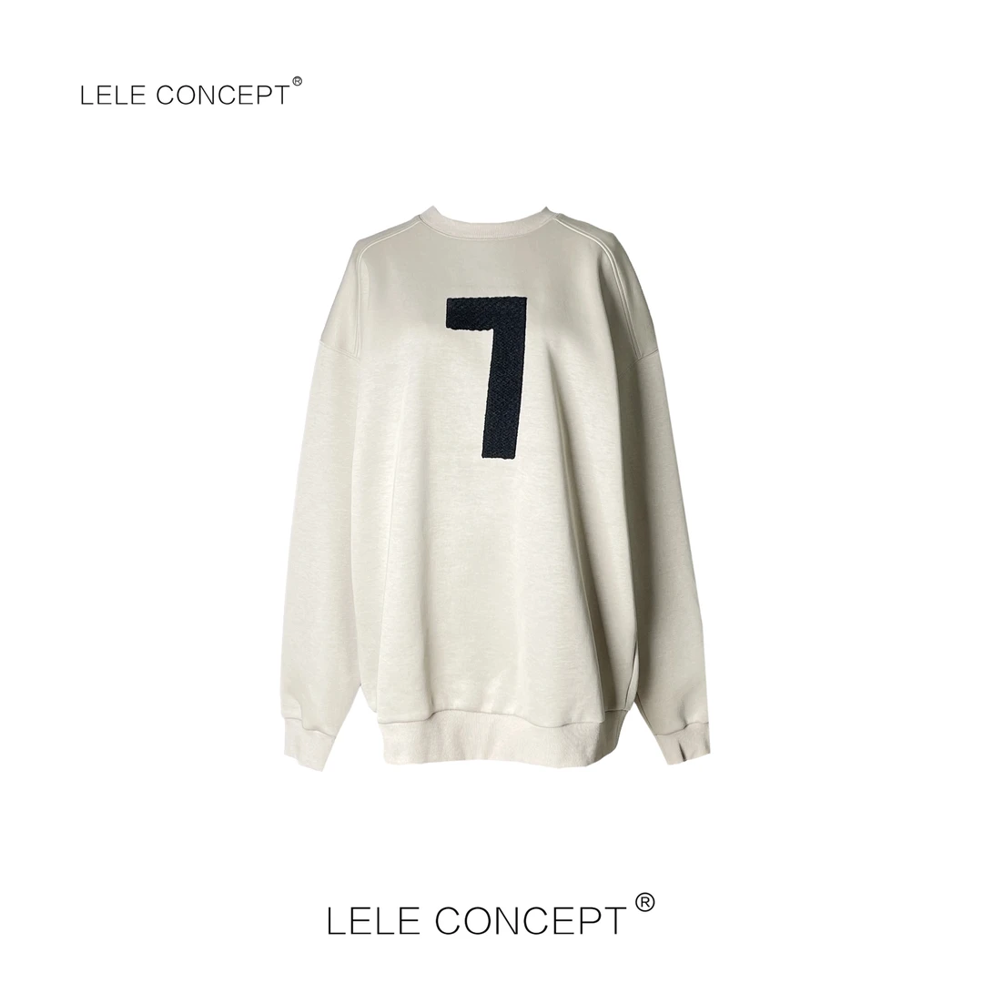 LELE CONCEPT | 【美超】休闲百搭时尚数字卫衣S1166