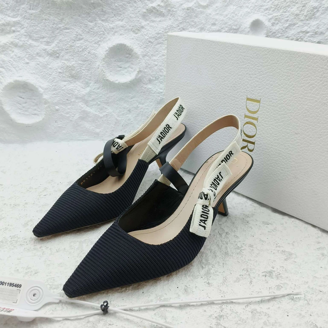 全新未使用 DIOR/迪奥 全新/dior/迪奥/黑色露跟高跟鞋36码/D7465