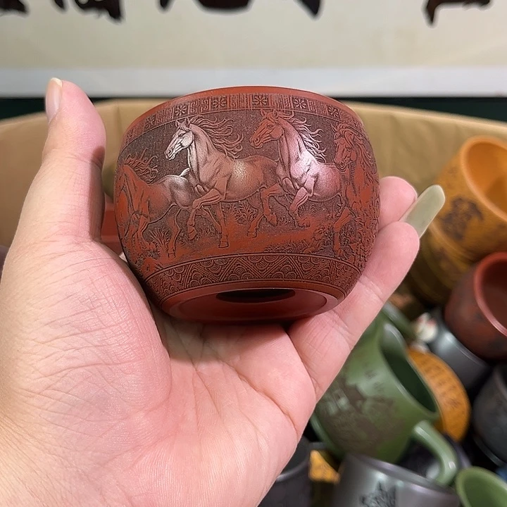 茶杯紫砂全手工紫砂主人杯