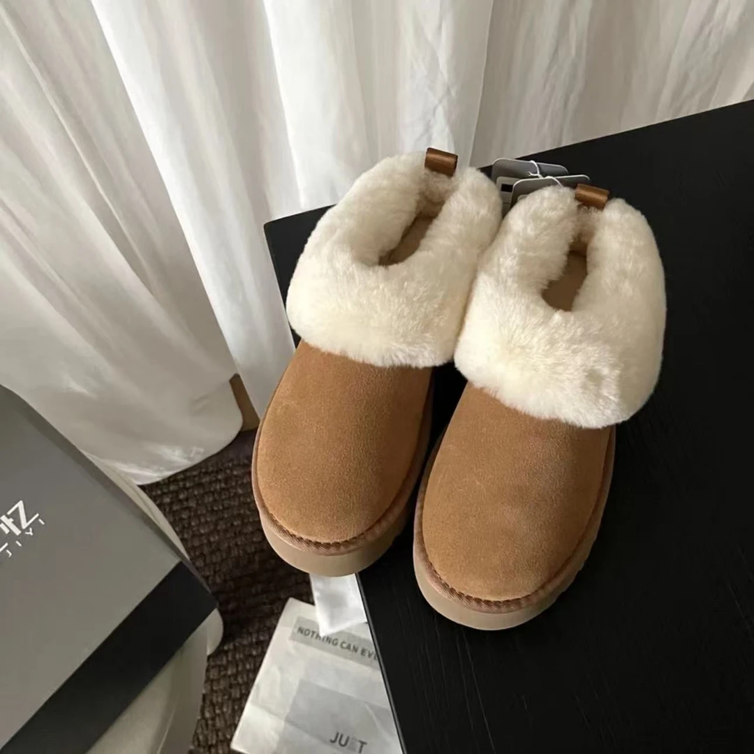 新款（塔茨乐）时尚雪地靴冬季一脚蹬经典雪地靴女鞋保暖短筒