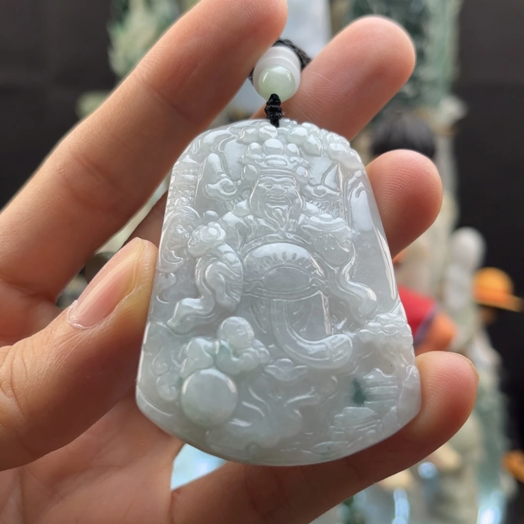 颈饰未镶嵌翡翠财神爷