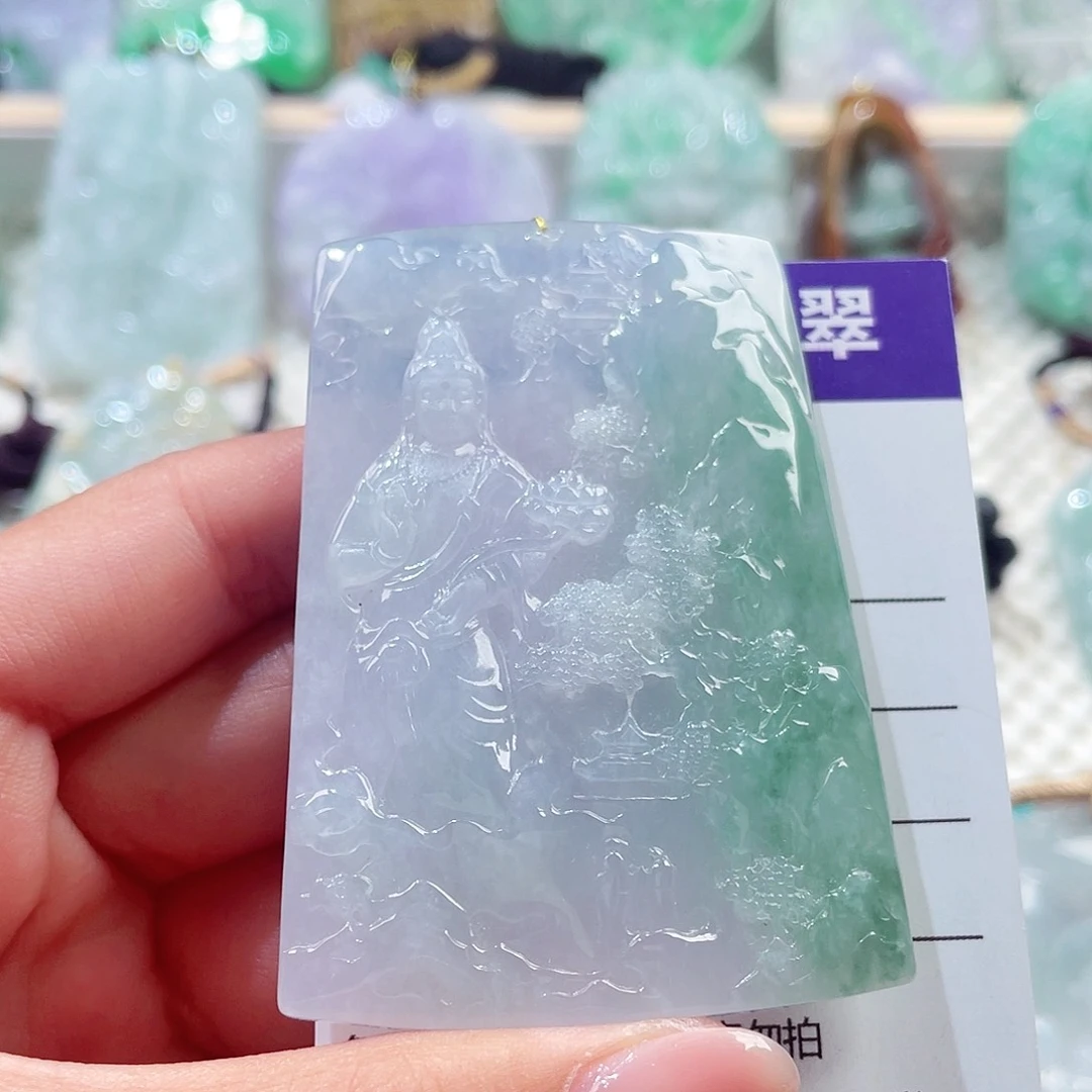 颈饰未镶嵌翡翠观音