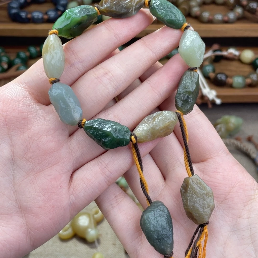 和田玉未镶嵌手链