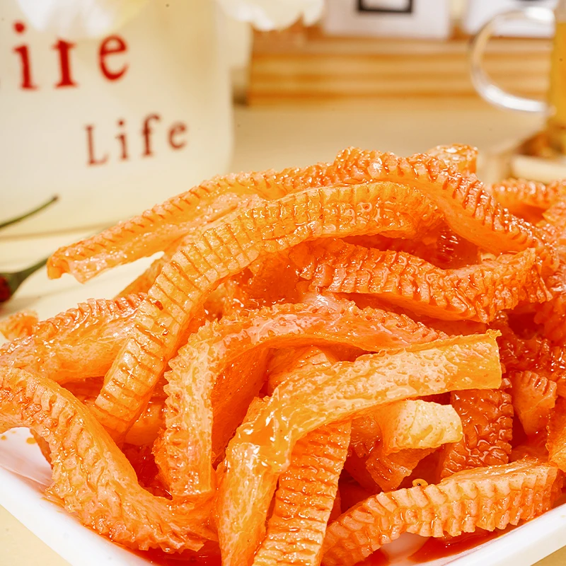 脆爽魔芋香辣小包素毛肚肉辣条网红休闲解馋小零食追剧必备