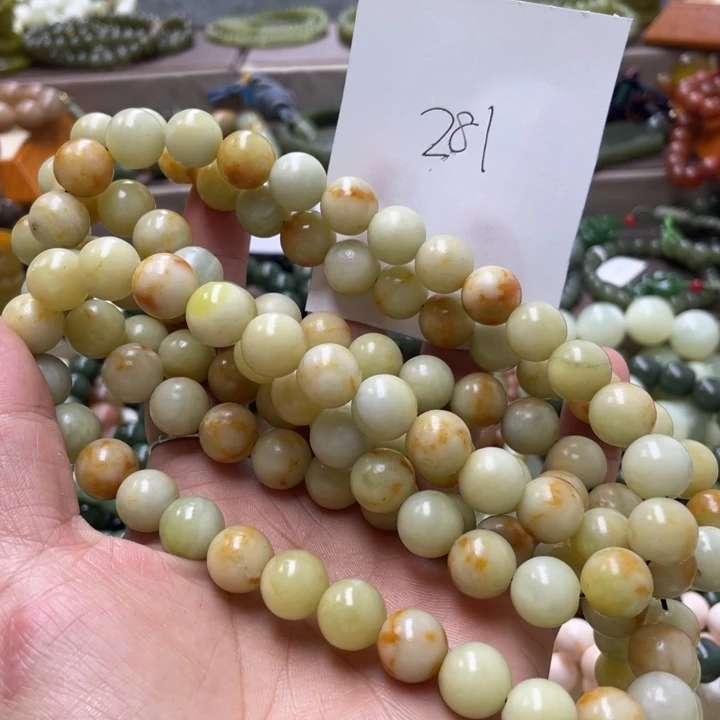 未镶嵌蛇纹石玉手链