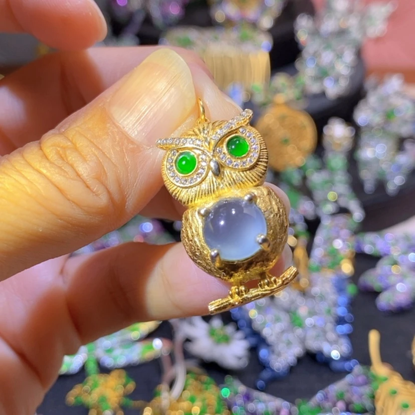 【闪购商品】银S925镶嵌挂件翡翠
