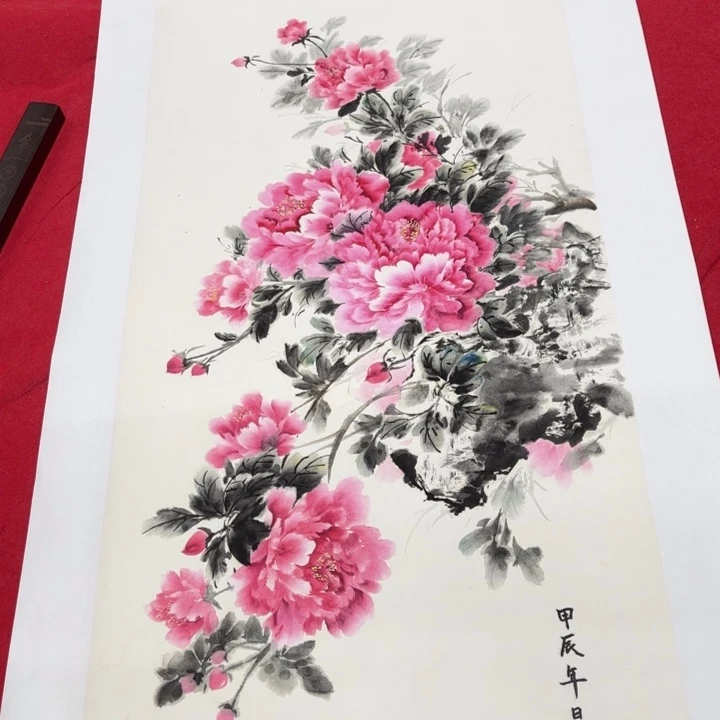 国画花鸟等图三尺
