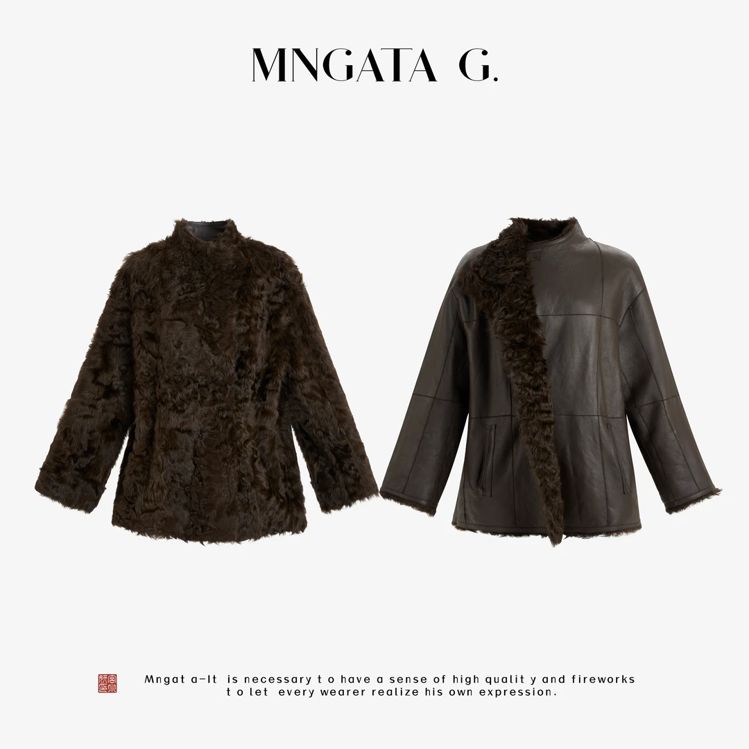 MNGATA G.宫小妍【曼奢胎象羔·塔尔摩卡】皮毛一体双穿外套5071667