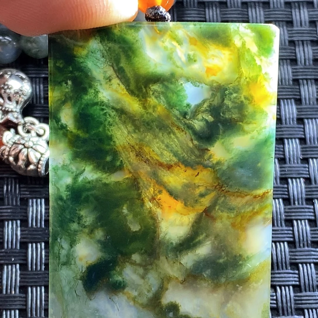 玛瑙/玉髓颈饰未镶嵌豆*