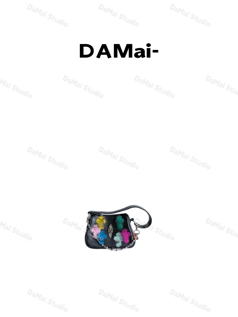 （骰子鸡块）彩拼鸡块包 骰子链条  底长22cm