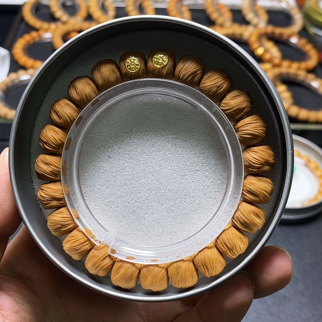 猴头核桃手串双18k金标毕业鬼印无相尺寸10-11全品78号